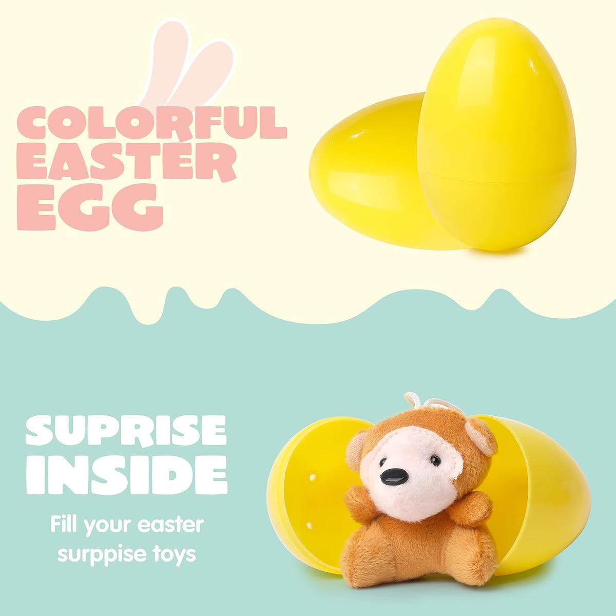 Pluche Paaseieren met Mini-Dieren voor Kinderen – 12 Stuks Verrassings-eieren