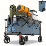 RuggedTrail Opvouwbare All-Terrain Kar – 200L Capaciteit en 200kg Belastbaar