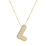 Diamanten Ketting met Letter