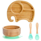 Kinder-servies set met zuignap – EcoFeast