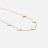 Gouden Ketting - Luxe Klaverdesign | Elegant Ontwerp | Verstelbare Lengte