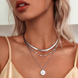 Zilveren Drievoudige Ketting | Sterling Zilver | Elegant Sieraad