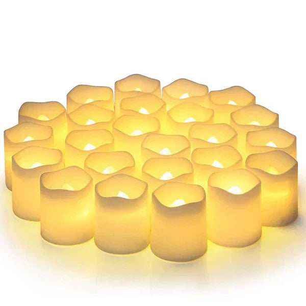 Set van 24 LED Vlamloze Kaarsen - GlowFlicker