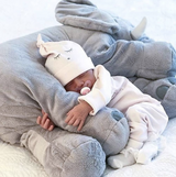 Olifant Knuffel Baby Kussen – Zacht, Knuffelbaar en Comfortabel