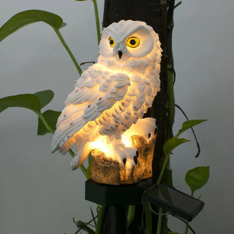 Zonne-energie Uilen Tuinlamp - OwlGlow
