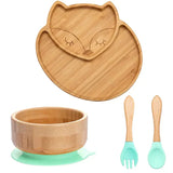 Kinder-servies set met zuignap – EcoFeast