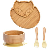 Kinder-servies set met zuignap – EcoFeast