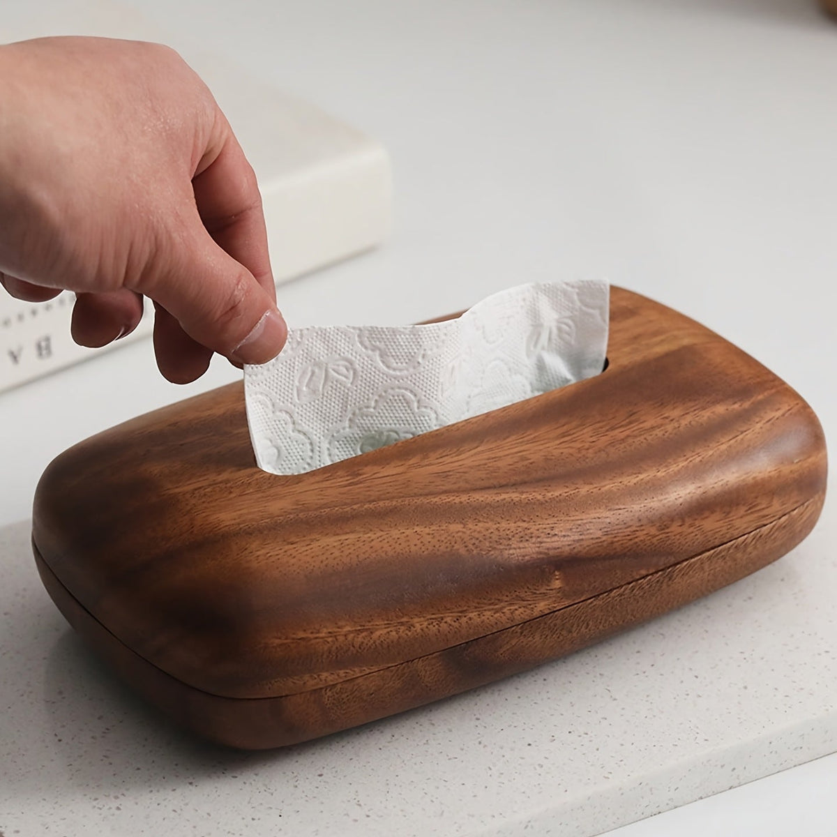Walnoten Tissuebox Houder – Elegant en Functioneel Design