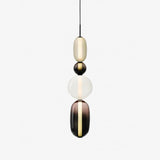Moderne Hanglamp met Gekleurd Glas