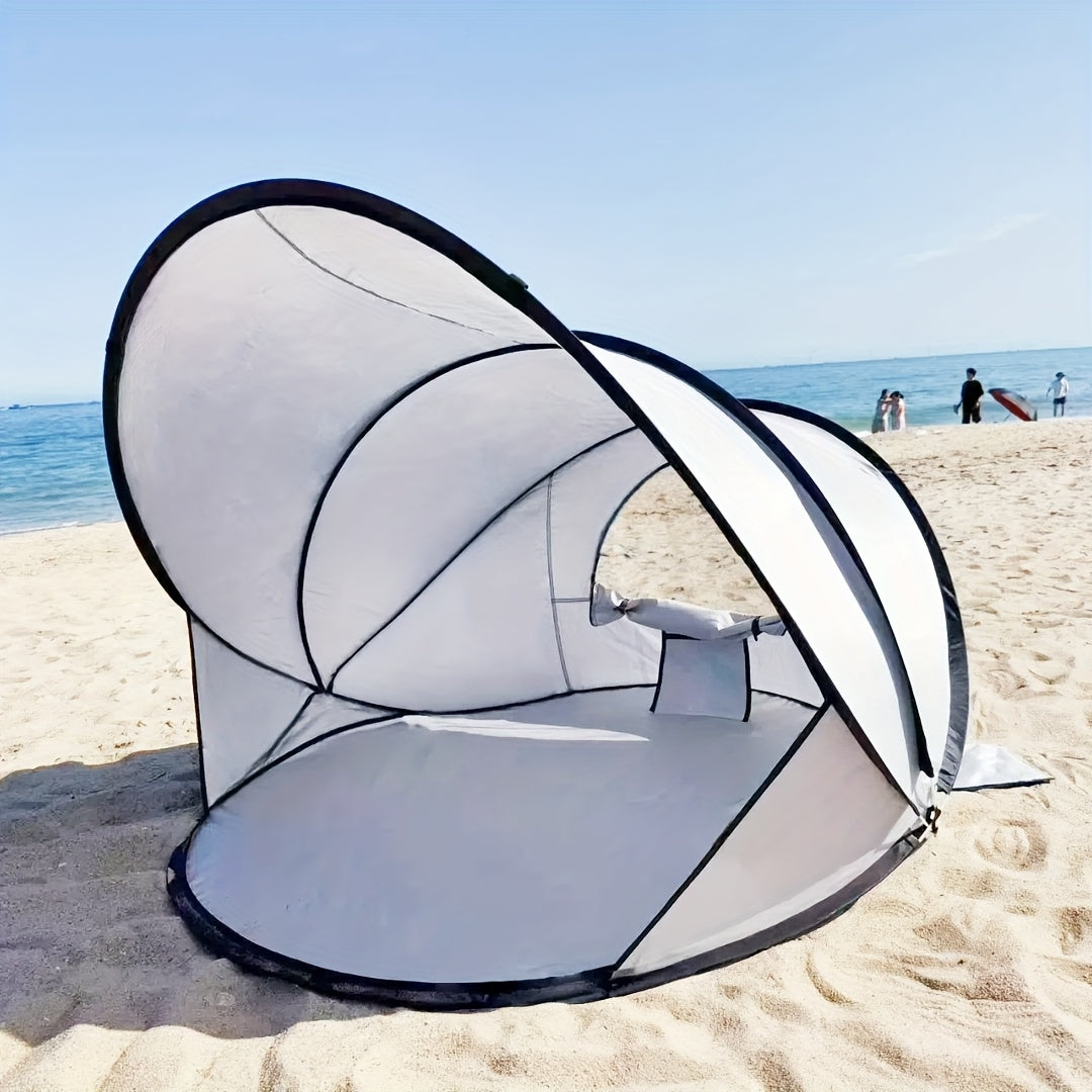 Snel Pop-Up Strandtent – Makkelijk Opzetten en Bescherming Voor Iedereen