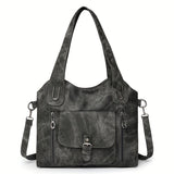 Vintage-Stijl Vegan Leren Schoudertas - Marivelle