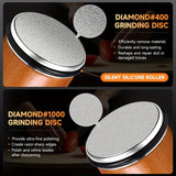 Schleifstein-Set EdgeCraft DuoSharp | Diamantsteen met Magnetische Bevestiging | 15° & 20° Slijphoek | Hout & Metaal