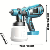 ProSpray Verfspuiter – Draadloos met 2 Batterijen en 1000ml Afneembare Bak