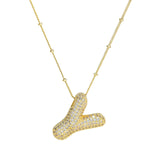 Diamanten Ketting met Letter