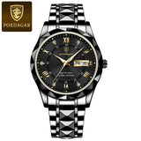 Waterdichte luxe herenarmbandhorloge van topmerk met lichtfunctie