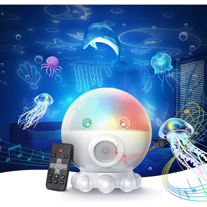 LED Nachtlampje met Oceanen & Sterrenhemelprojectie + Muziekfunctie - DreamAura