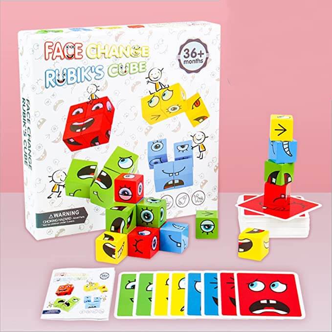 Interactief expressie-blokspel voor kinderen – MimikMatch