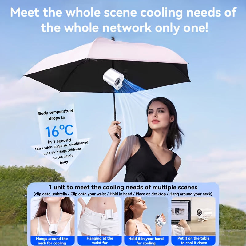 BreezeClip Mini Ventilator – Krachtige Koeling, Overal en Altijd