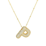 Diamanten Ketting met Letter
