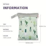 Herbruikbare Waterdichte Tas – Perfect voor Luiers, Zwemkleding en Meer