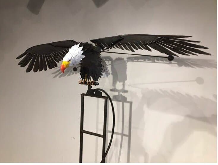 Metalen windgong in de vorm van een vogel - Decoratief tuinornament