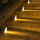 Zonne-energie LED lampen set voor het verlichten van trappen en tuinen