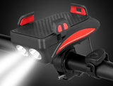 FietsPro 4-in-1 Telefoonhouder, Powerbank, Verlichting & Claxon