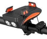 FietsPro 4-in-1 Telefoonhouder, Powerbank, Verlichting & Claxon