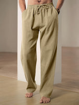 Casual linnen broek voor heren met ademend comfort en tijdloze stijl | Teun