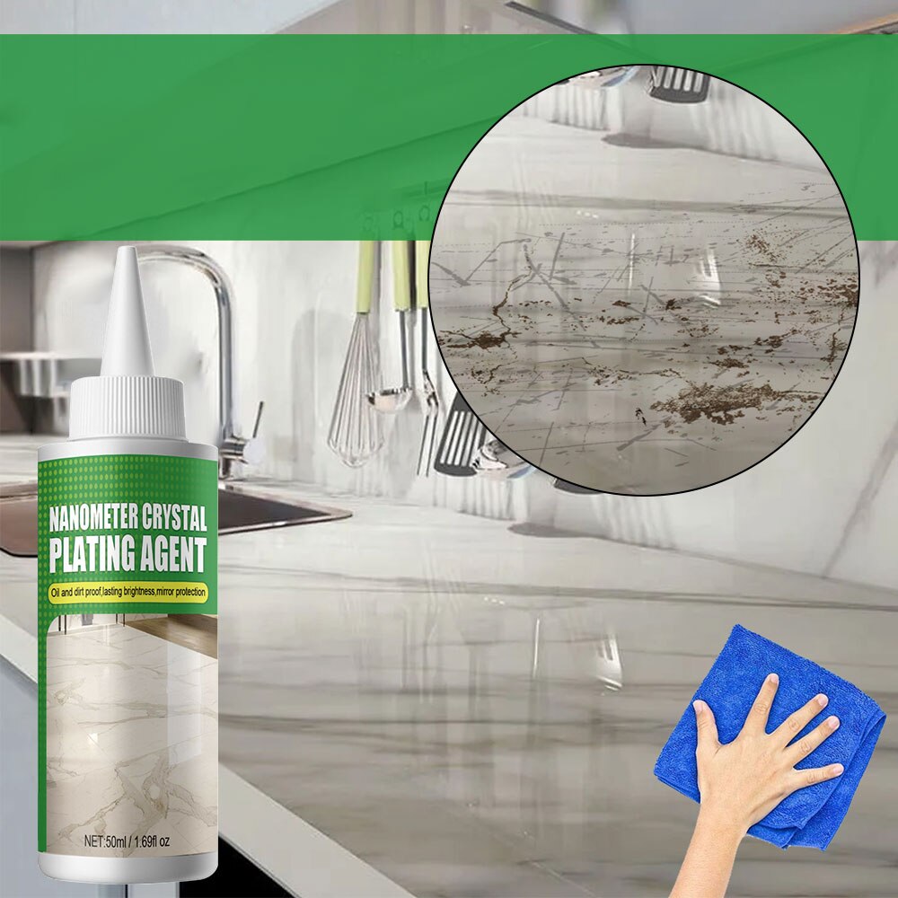 NanoShine Steen Coating – Directe Hoogglans Afwerking voor Marmer, Graniet & Meer