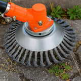 Grassnijder voor in de tuin | Onkruidschijf en stalen borstel | TuinFix