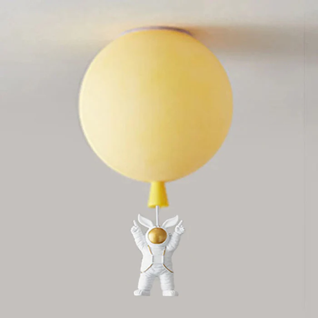 Trendy Maan/Astronaut Kinderkamer LED Plafondlamp - CosmoGlow