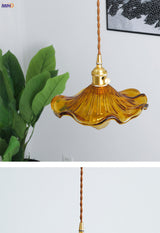 Noordse Design LED-Hanglamp | Kleurrijke glas- en koperverlichting voor slaapkamer, woonkamer & bar