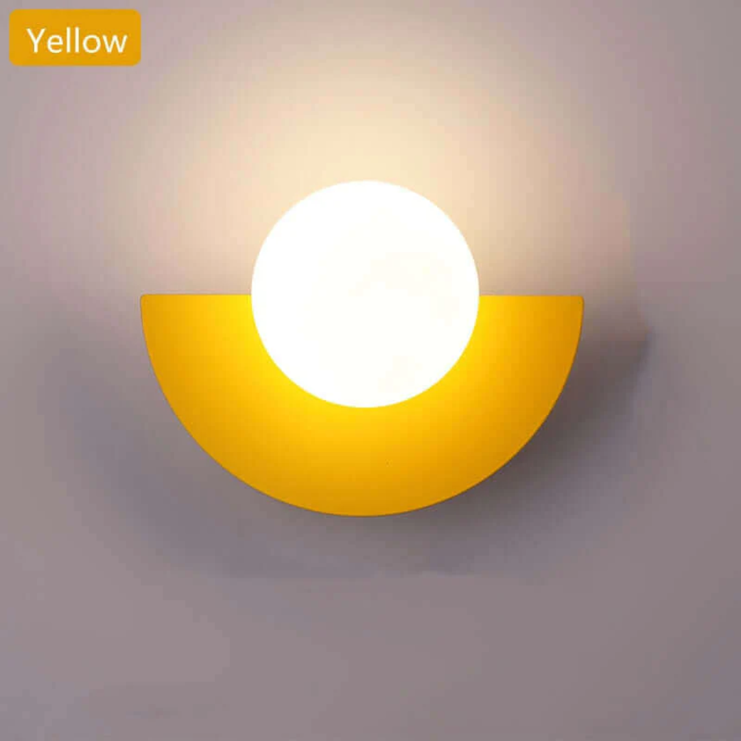 Metallische Halve Maan Wandlamp - LunaMetal