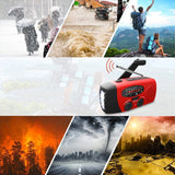 StormGuard - Noodradio met zwengel en zonnepaneel en powerbank