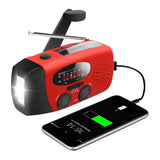 StormGuard - Noodradio met zwengel en zonnepaneel en powerbank