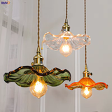 Noordse Design LED-Hanglamp | Kleurrijke glas- en koperverlichting voor slaapkamer, woonkamer & bar