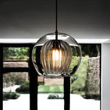 Moderne Aluminium-Glas-Hängeleuchte – LumaLite