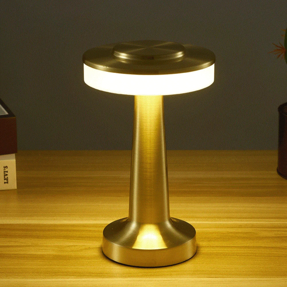 Klassieke Draadloze Draagbare LED Tafellamp – LumiCrest