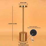 Draadloze Metalen LED Tafellamp - LumiMetal