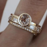 Vintage Gouden Ring met Kristallen - Eliana