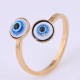 Verstelbare Ring met Boze Oog – Esra