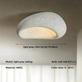 Natuurlijke Wabi-Sabi Plafondlamp - SereneAura