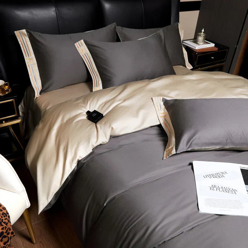 Luxe Satijnen Dekbedovertrek 4-delig Set - OpulenceSleep