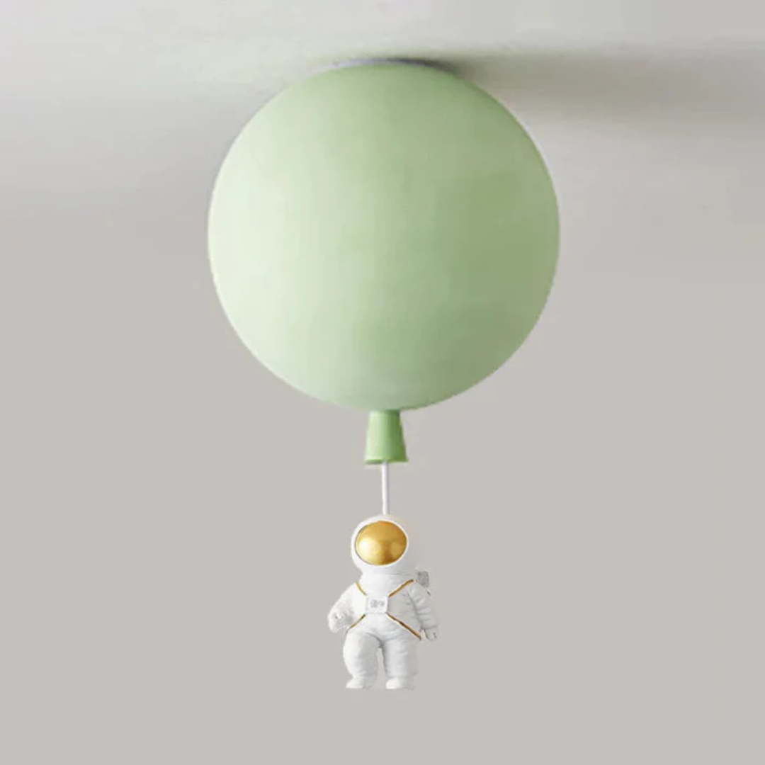 Trendy Maan/Astronaut Kinderkamer LED Plafondlamp - CosmoGlow