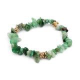 Stijlvolle Armband van Natuursteen en Kristalparels - Celine