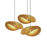 Handgeweven bamboe hanglamp in boho stijl