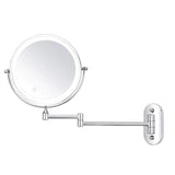 Wandspiegel met LED-verlichting en vergroting