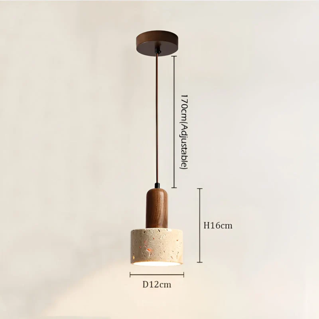 Japanse Wabi-Sabi Plafondlamp - TranquilGlow