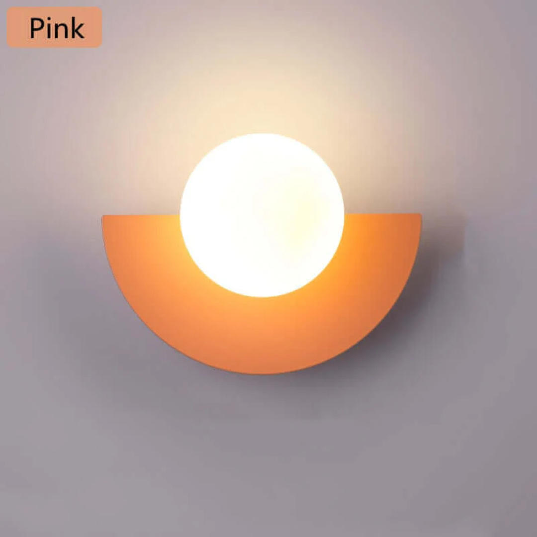 Metallische Halve Maan Wandlamp - LunaMetal